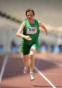 1 July 2011; Team Ireland's Rachel Ryan, Templemore, Co. Tipperary, on her way to winning a Bronze Medal in a 100m Final at the OAKA Olympic Stadium, Athens Olympic Sport Complex. 2011 Special Olympics World Summer Games, Athens, Greece. Picture credit: Ray McManus / SPORTSFILE
