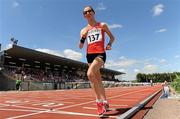 2 July 2011; Ireland's Olive Loughnane in action during the 3000m Walk at the Cork City Sports 2011. CIT Arena, Bishopstown, Cork. Picture credit: Brendan Moran / SPORTSFILE