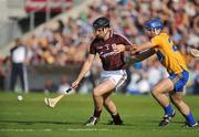 2 July 2011; Shane Kavanagh, Galway, in action against Caimin Morey, Clare. GAA Hurling All-Ireland Senior Championship, Phase 2, Galway v Clare, Pearse Stadium, Galway. Picture credit: Barry Cregg / SPORTSFILE