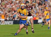 2 July 2011; Conor McGrath, Clare, in action against Tony Óg Regan, Galway. GAA Hurling All-Ireland Senior Championship, Phase 2, Galway v Clare, Pearse Stadium, Galway. Picture credit: Barry Cregg / SPORTSFILE