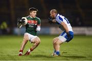 4 February 2017; Fergal Boland of Mayo in action against Gavin Doogan of Monaghan during the Allianz Football League Division 1 Round 1 match between Mayo and Monaghan at Elverys MacHale Park in Castlebar, Co Mayo. Photo by Stephen McCarthy/Sportsfile