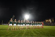 4 February 2017; Mayo players during the National Anthem ahead of the Allianz Football League Division 1 Round 1 match between Mayo and Monaghan at Elverys MacHale Park in Castlebar, Co Mayo. Photo by Stephen McCarthy/Sportsfile