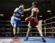 4 February 2017; Gary McKenna of Old School, left, exchanges punches with Alan O'Connor of Bawnogue, during their 60kg bout during the 2016 IABA Elite Boxing Championships at the National Stadium in Dublin. Photo by Cody Glenn/Sportsfile