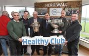 4 February 2017; Connacht Healthy Club Roadshow - inspiring GAA clubs to become hubs for health. Pictured at the launch leading the call out for increased participation in the programme are Philly McMahon, Gaelic footballer for Dublin and Ballymun Kickhams, and participate at the GAA Healthy Clubs Roadshow from left Yim Hynes, Seames Cummins, Mick Rock, Joe Watters and Kevin McGloin. Exemplar Healthy Clubs such as Achill GAA, Mayo, Melvin Gaels GAA, Leitrim, Ballinderreen GAA, Galway and Aghamore GAA, Mayo, encouraged and inspired other Connacht clubs to support their communities in pursuit of better physical and mental wellbeing. For more information, visit: www.gaa.ie/community Follow: @officialgaa or Like: www.facebook.com/officialgaa/. Ballyhaunis Centre of Excellence, Mayo. Photo by Matt Browne/Sportsfile