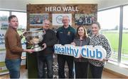 4 February 2017; Connacht Healthy Club Roadshow - inspiring GAA clubs to become hubs for health. Pictured at the launch leading the call out for increased participation in the programme are Participate at the GAA Healthy Clubs Roadshow from left Ronan Kirrane, Laurance Daly, Liam Nyland, Anna Noone and Darina Daly all from Davitts GAA Club Co. Mayo. Exemplar Healthy Clubs such as Achill GAA, Mayo, Melvin Gaels GAA, Leitrim, Ballinderreen GAA, Galway and Aghamore GAA, Mayo, encouraged and inspired other Connacht clubs to support their communities in pursuit of better physical and mental wellbeing. For more information, visit: www.gaa.ie/community Follow: @officialgaa or Like: www.facebook.com/officialgaa/. Ballyhaunis Centre of Excellence, Mayo. Photo by Matt Browne/Sportsfile