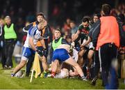 4 February 2017; Mayo and Monaghan players tussle during the Allianz Football League Division 1 Round 1 match between Mayo and Monaghan at Elverys MacHale Park in Castlebar, Co Mayo. Photo by Stephen McCarthy/Sportsfile