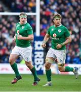 4 February 2017; John Ryan, left, and Jamie Heaslip of Ireland during the RBS Six Nations Rugby Championship match between Scotland and Ireland at BT Murrayfield Stadium in Edinburgh, Scotland. Photo by Ramsey Cardy/Sportsfile