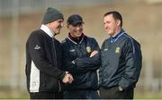 5 February 2017; Meath manager Andy McEntee, right, with selectors Gerry McEntee and Donal Curtis, centre, before the Allianz Football League Division 2 Round 1 match between Meath and Kildare at Páirc Táilteann in Navan, Co. Meath. Photo by Piaras Ó Mídheach/Sportsfile