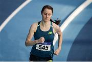 5 February 2017; Cíara Mageean of UCD AC, Co Dublin, on her way to winning the senior women's 800m during the Irish Life Health AAI Indoor Games at Sport Ireland National Indoor Arena in Abbotstown, Dublin. Photo by Eóin Noonan/Sportsfile