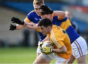 5 February 2017; Ryan Murray of Antrim in action against William Connors and Kevin Fahey of Tipperary during the Allianz Football League Division 3 Round 1 match between Tipperary and Antrim at Semple Stadium in Thurles, Co. Tipperary. Photo by Matt Browne/Sportsfile