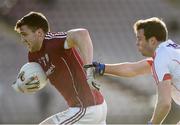 5 February 2017; Damien Comer of Galway in action against of James Loughrey of Cork during the Allianz Football League Division 2 Round 1 match between Galway and Cork at Pearse Stadium in Galway. Photo by David Maher/Sportsfile