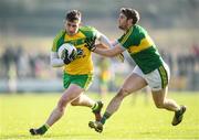 5 February 2017; Patrick McBrearty of Donegal in action against Killian Young of Kerry during the Allianz Football League Division 1 Round 1 match between Donegal and Kerry at O'Donnell Park in Letterkenny, Co Donegal. Photo by Stephen McCarthy/Sportsfile