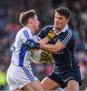 5 February 2017; Gerard Smith of Cavan in action against Eric Lowndes of Dublin during the Allianz Football League Division 1 Round 1 match between Cavan and Dublin at Kingspan Breffni Park in Cavan. Photo by Ray McManus/Sportsfile