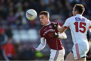 5 February 2017; Eamon Brannigan of Galway in action against Paul Kerrigan of Cork during the Allianz Football League Division 2 Round 1 match between Galway and Cork at Pearse Stadium in Galway. Photo by David Maher/Sportsfile