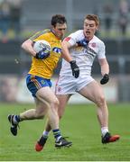 5 February 2017; Conor Devaney of Roscommon in action against Peter Harte of Tyrone during the Allianz Football League Division 1 Round 1 match between Tyrone and Roscommon at Healy Park in Omagh, Co. Tyrone. Photo by Oliver McVeigh/Sportsfile