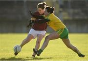 5 February 2017; Noelle Connolly of Galway in action against Nicole McLaughlin of Donegal during the Lidl Ladies Football National League Round 2 match between Galway and Donegal at Tuam Stadium in Galway. Photo by Diarmuid Greene/Sportsfile
