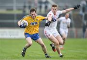 5 February 2017; Conor Devaney of Roscommon in action against Peter Harte of Tyrone during the Allianz Football League Division 1 Round 1 match between Tyrone and Roscommon at Healy Park in Omagh, Co. Tyrone. Photo by Oliver McVeigh/Sportsfile
