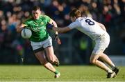 5 February 2017; Bryan Menton of Meath in action against Kevin Feely of Kildare during the Allianz Football League Division 2 Round 1 match between Meath and Kildare at Páirc Táilteann in Navan, Co. Meath. Photo by Piaras Ó Mídheach/Sportsfile
