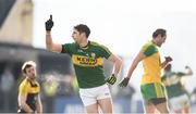 5 February 2017; Paul Geaney of Kerry celebrates after scoring his side's second goal during the Allianz Football League Division 1 Round 1 match between Donegal and Kerry at O'Donnell Park in Letterkenny, Co Donegal. Photo by Stephen McCarthy/Sportsfile