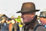 5 February 2017; Trainer Willie Mullins after sending out Douvan to win the BoyleSports Tied Cottage Steeplechase at Punchestown Racecourse in Naas, Co. Kildare. Photo by Ramsey Cardy/Sportsfile