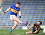 5 February 2017; Michael Quinlivan of Tipperary scores the first goal past Antrim goalkeeper Chris Kerr during the Allianz Football League Division 3 Round 1 match between Tipperary and Antrim at Semple Stadium in Thurles, Co. Tipperary. Photo by Matt Browne/Sportsfile