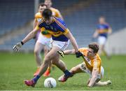 5 February 2017; Michael Quinlivan of Tipperary in action against Conor Hamill of Antrim during the Allianz Football League Division 3 Round 1 match between Tipperary and Antrim at Semple Stadium in Thurles, Co. Tipperary. Photo by Matt Browne/Sportsfile