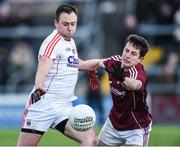 5 February 2017; Paul Kerrigan of Cork in action against Luke Burke of Galway during the Allianz Football League Division 2 Round 1 match between Galway and Cork at Pearse Stadium in Galway. Photo by David Maher/Sportsfile