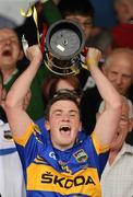 3 July 2011; Tipperary captain Liam McGrath lifts the cup after the game. Munster GAA Football Minor Championship Final, Cork v Tipperary, Fitzgerald Stadium, Killarney, Co. Kerry. Picture credit: Brendan Moran / SPORTSFILE