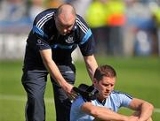 3 July 2011; A dejected Conal Keaney, Dublin, with manager Anthony Daly at the end of the game. Leinster GAA Hurling Senior Championship Final, Kilkenny v Dublin, Croke Park, Dublin. Picture credit: David Maher / SPORTSFILE