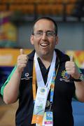 3 July 2011; Team Ireland's William Naughton, Galbally, Co. Limerick, who won two 4th place ribbons during the Table Tennis Finals at the SEF Sport Training Halls, Peace & Friendship Stadium, Athens, Greece. 2011 Special Olympics World Summer Games, Athens, Greece. Picture credit: Ray McManus / SPORTSFILE