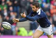 4 February 2017; Greig Laidlaw of Scotland during the RBS Six Nations Rugby Championship match between Scotland and Ireland at BT Murrayfield Stadium in Edinburgh, Scotland. Photo by Brendan Moran/Sportsfile