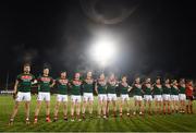 4 February 2017; Mayo players during the National Anthem ahead of the Allianz Football League Division 1 Round 1 match between Mayo and Monaghan at Elverys MacHale Park in Castlebar, Co Mayo. Photo by Stephen McCarthy/Sportsfile