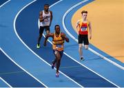 5 February 2017; Kaodichinma Ogbene of Leevale A.C., Co. Cork competing in the mens 200m during the Irish Life Health AAI Indoor Games at Sport Ireland National Indoor Arena in Abbotstown, Dublin. Photo by Eóin Noonan/Sportsfile