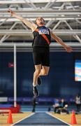 5 February 2017; Keith Marks of Clonliffe Harriers AC, Co Dublin,  competiting in the senior men's long jump during the Irish Life Health AAI Indoor Games at Sport Ireland National Indoor Arena in Abbotstown, Dublin. Photo by Sam Barnes/Sportsfile