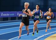 5 February 2017; Annmarie McGlynn of Letterkenny AC, Co Donegal, competing in the senior women's 1500m during the Irish Life Health AAI Indoor Games at Sport Ireland National Indoor Arena in Abbotstown, Dublin. Photo by Sam Barnes/Sportsfile