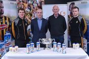 6 February 2017; Brian Phelan, second left, CEO Glanbia Nutritionals with Kilkenny team manager Brian Cody, second right, goalkeeper Eóin Murphy, left, and team captain Mark Bergin, right, pictured during the launch of Glanbia Launch 2017 Kilkenny GAA Sponsorship at Nowlan Park in Kilkenny. Photo by Matt Browne/Sportsfile