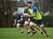 6 February 2017; Mick Kearney of Leinster in action during squad training at Rosemount in UCD, Dublin. Photo by Cody Glenn/Sportsfile