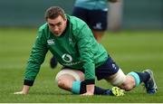 6 February 2017; Tommy O'Donnell of Ireland during squad training at Carton House in Maynooth, Co. Kildare. Photo by Ramsey Cardy/Sportsfile
