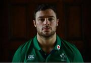 6 February 2017; Robbie Henshaw of Ireland poses for a portrait following a press conference at Carton House in Maynooth, Co. Kildare. Photo by Ramsey Cardy/Sportsfile