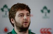 6 February 2017; Iain Henderson of Ireland during a press conference at Carton House in Maynooth, Co. Kildare. Photo by Eóin Noonan/Sportsfile
