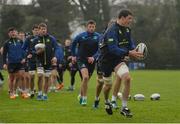 6 February 2017; Ian Nagle of Leinster in action during squad training at Rosemount in UCD, Dublin. Photo by Cody Glenn/Sportsfile