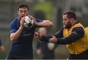 6 February 2017; Josh Murphy of Leinster in action against team-mate Michael Bent during squad training at Rosemount in UCD, Dublin. Photo by Cody Glenn/Sportsfile