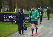 6 February 2017; Peter O'Mahony of Ireland arrives for squad training at Carton House in Maynooth, Co. Kildare. Photo by Ramsey Cardy/Sportsfile