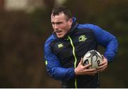 6 February 2017; Peter Dooley of Leinster in action during squad training at Rosemount in UCD, Dublin. Photo by Cody Glenn/Sportsfile