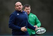 6 February 2017; Rory Best of Ireland during squad training at Carton House in Maynooth, Co. Kildare. Photo by Ramsey Cardy/Sportsfile