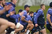6 February 2017; Munster players including Francis Saili in action during squad training at the University of Limerick. Photo by Diarmuid Greene/Sportsfile
