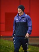 6 February 2017; Tyler Bleyendaal of Munster makes his way out for squad training at the University of Limerick. Photo by Diarmuid Greene/Sportsfile