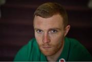 6 February 2017; Keith Earls of Ireland poses for a portrait following a press conference at Carton House in Maynooth, Co. Kildare. Photo by Ramsey Cardy/Sportsfile