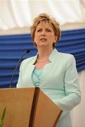 5 July 2011; President Mary McAleese speaking at a garden party for GAA Social Initiative participants. Áras an Uachtaráin, Phoenix Park, Dublin. Picture credit: Pat Murphy / SPORTSFILE