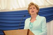 5 July 2011; President Mary McAleese speaking at a garden party for GAA Social Initiative participants. Áras an Uachtaráin, Phoenix Park, Dublin. Picture credit: Pat Murphy / SPORTSFILE